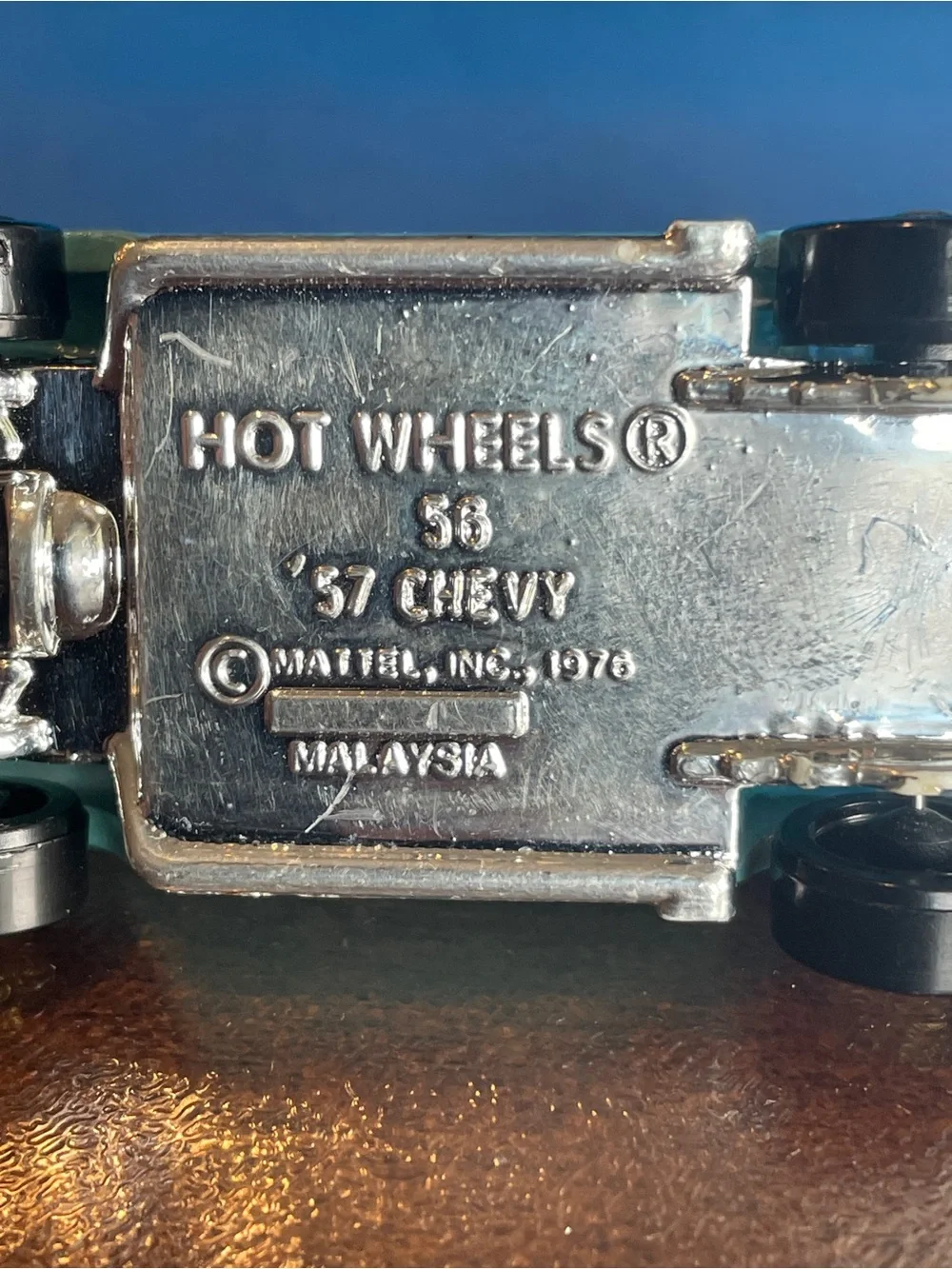 Vintage Hot Wheels '57 Chevy - Turquoise Mattel 1976